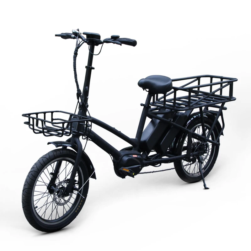 20 inch food delivery 2 wheels electric cargo city bike