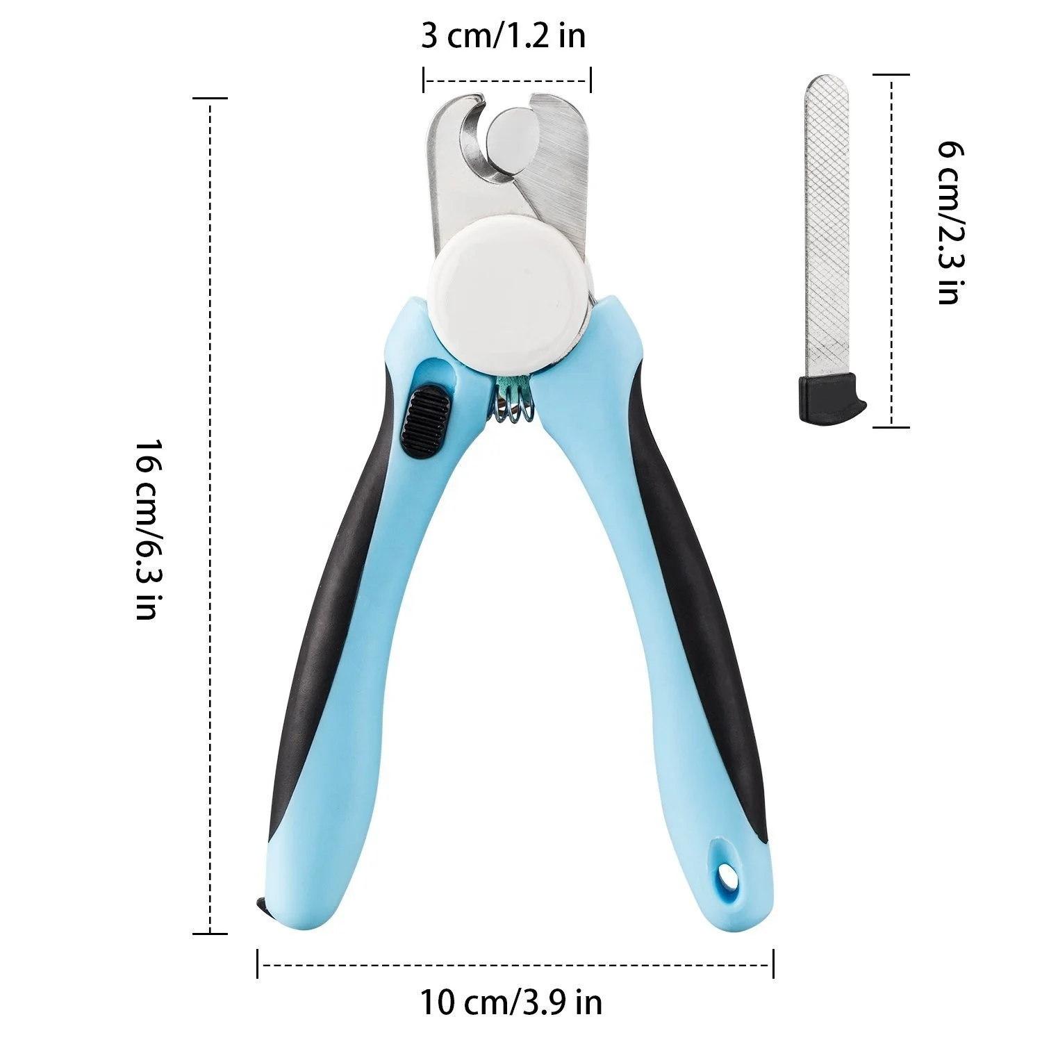 
Dog Pet Nail Clippers Trimmer with Free Nail File Safety Guard Avoid Over Cutting for Cats 