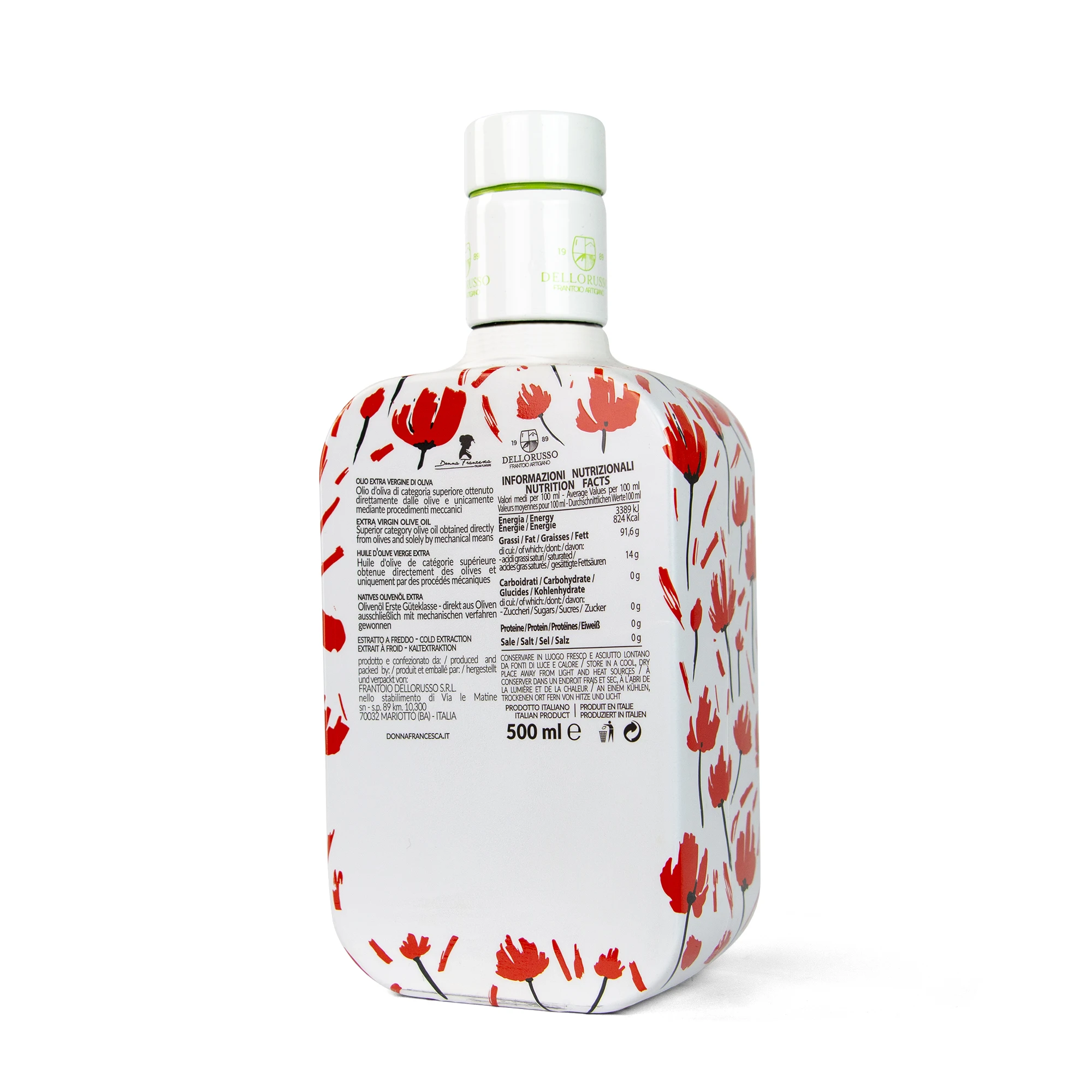 Italian Extra Virgin Olive Oil Poppy Flowers Intensely Fruity