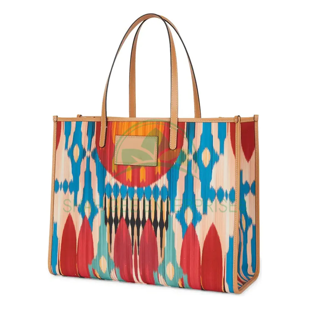 Custom Logo Printed Recyclable Plain Cotton Canvas Shopping Tote Bag Custom Large Capacity Canvas Tote Bag