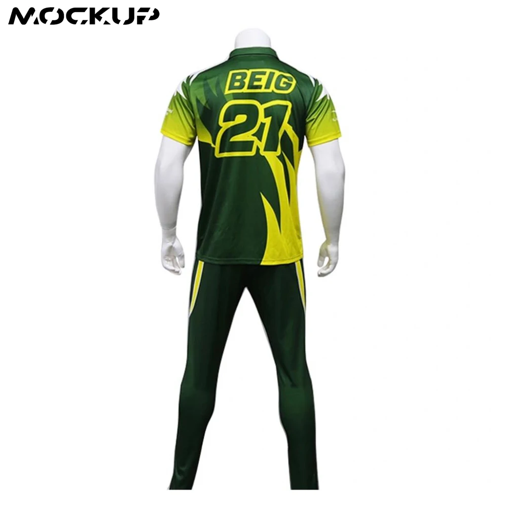 New Model Cricket Pattern Custom Design Uniforms cricket kits sublimation 2021