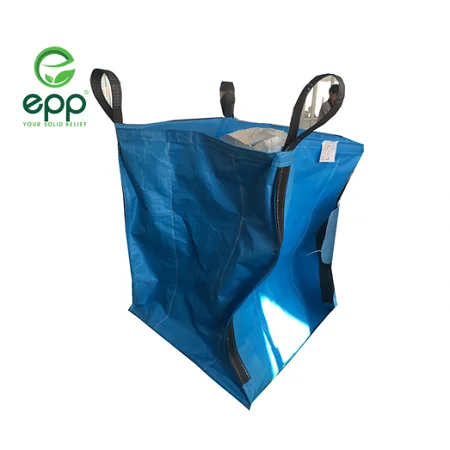 Vietnam wholesale 1 metric ton tubular baffle bag for powder and fertilizer food grade plastic packaging FIBC Q bags