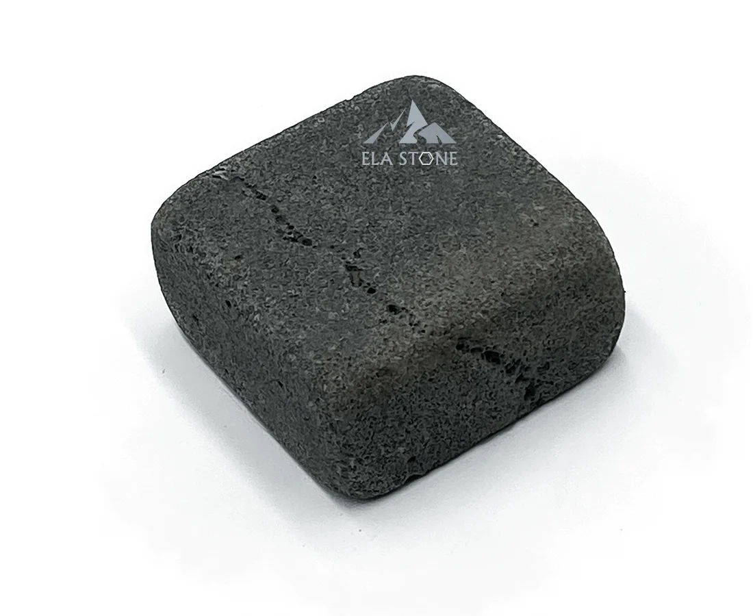 High quality ELA Stone Modern Postmodern Midcentury Villa Apartment Building Garden Picked Lava Cubic Stone from Vietnam
