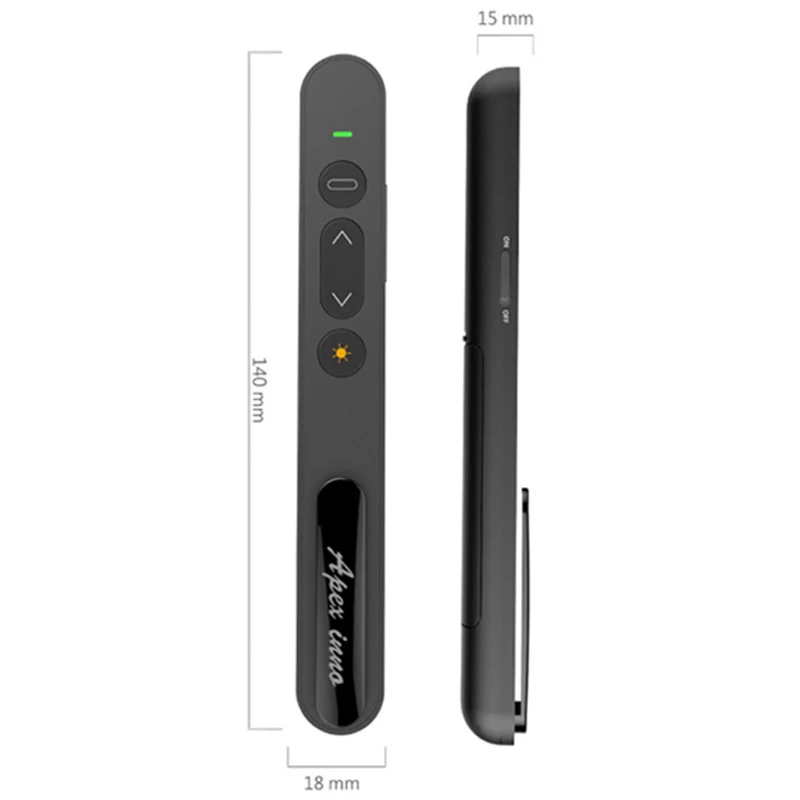  2 4G красный беспроводной Презентер с лазерной указкой