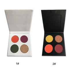 empty private label square circle pan eye shadow cardboard packaging fundy makeup distributor custom no logo eyeshadow palette