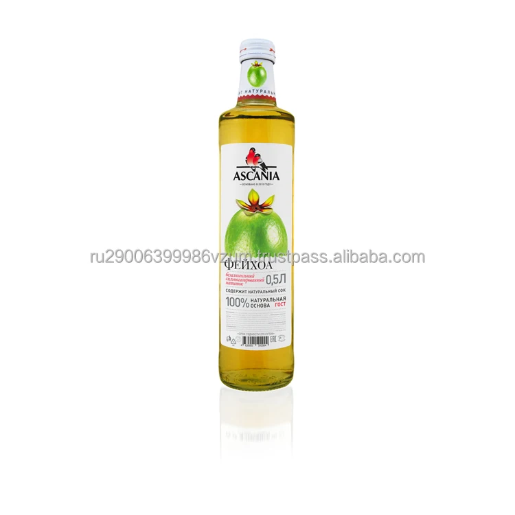 Unrivaled carbonated drink based on natural feijoa puree gives a unique experience, food and beverage