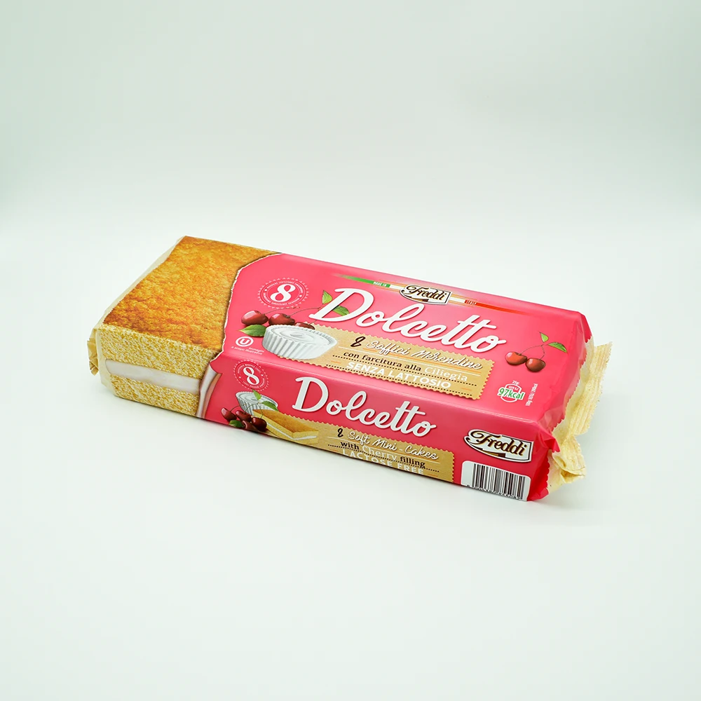 High quality Made in Italy Soft mini cake DOLCETTO cherry 25g x 8 = 200g for daily