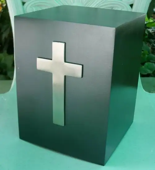 Урна для памятного сундука кремации с изогнутыми Сторонами из латуни металлическая урна похоронного пояса