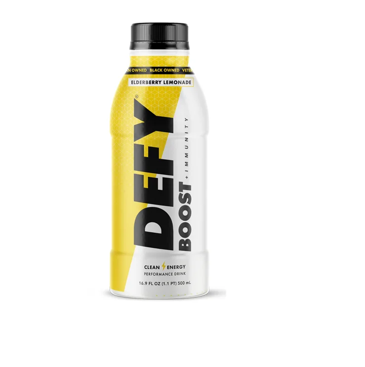 DEFY Boost Elderberry Lemonade No Cbd No Gluten Without Artificial Colours 6pk/ 16.9Z Bottle