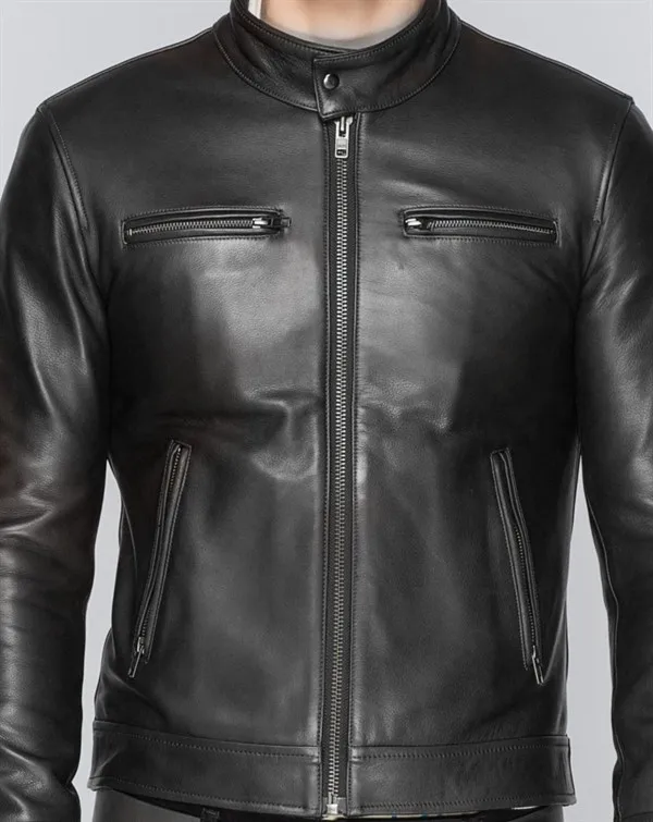 2020 New Arrived Leather Jacket for Men Genuine Leather Shell Racer Jacket Leather Fabric Regular Clothing Length