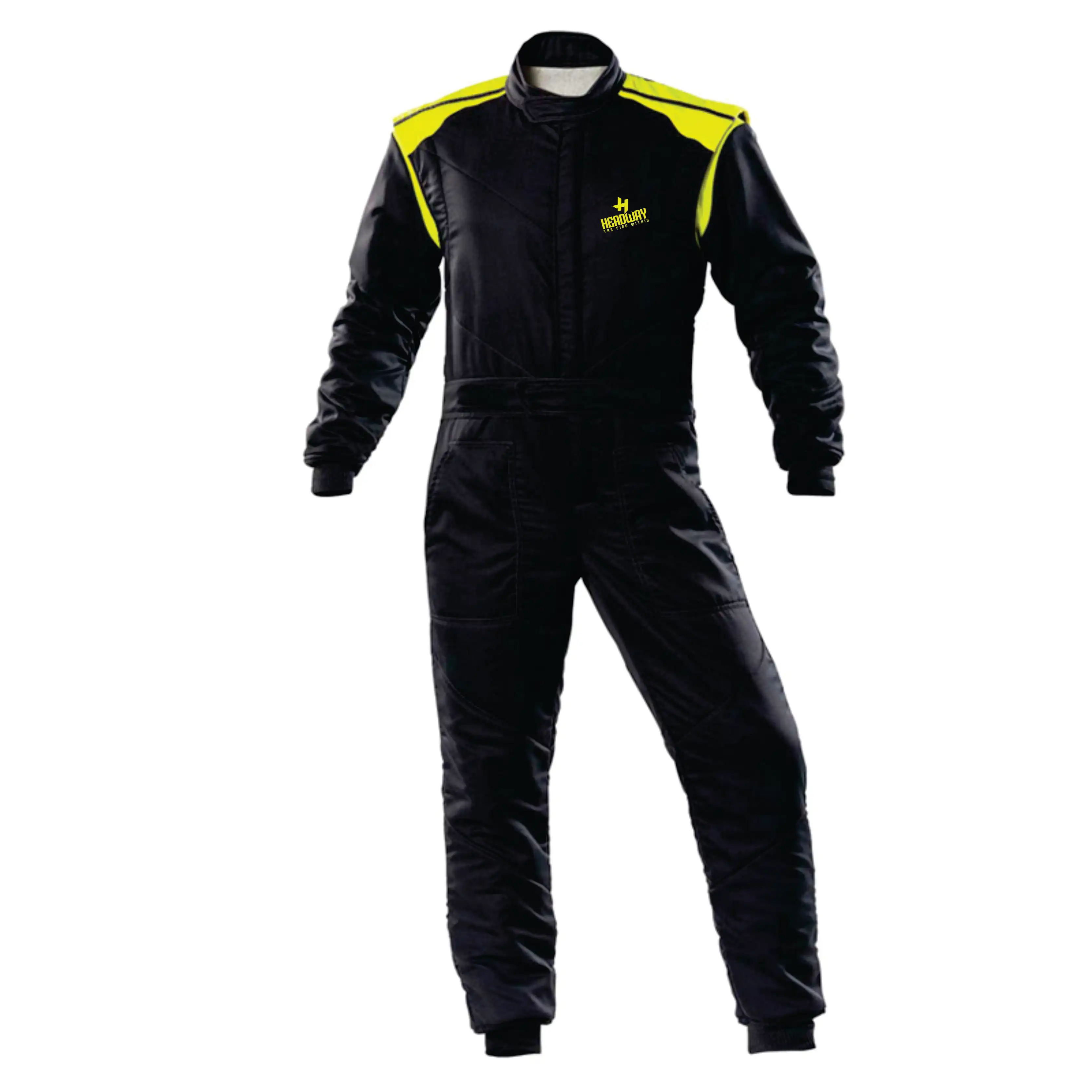 
Unisex Two Layer Quilted Car Racing Karting Suit Car Motorcycle Racing Club Exercise Clothing Overalls Suit Waterproof 