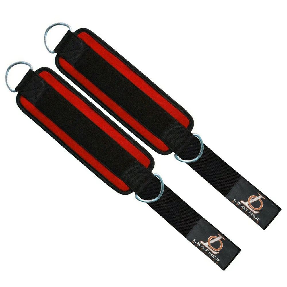 Sport Adjustable Ankle Weights Fitness Ankle Double D-Ring Strap for Weightlifting Leg Gym Workout