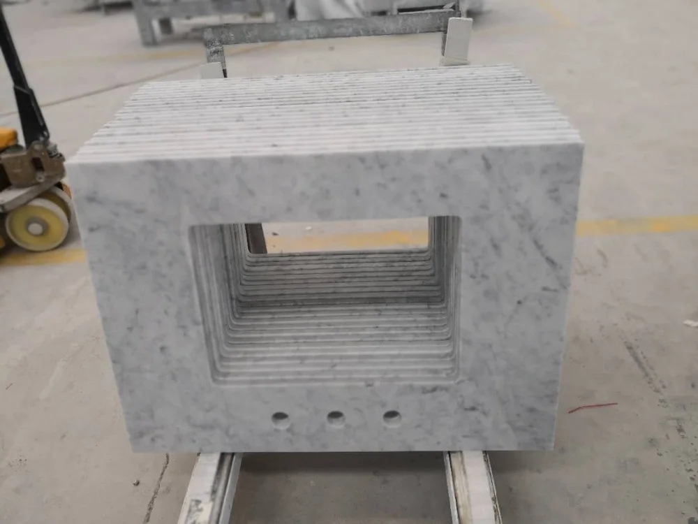 YongFeng  25 Inch Bathroom Stone  White Carrara Marble Vanity Top Countertop