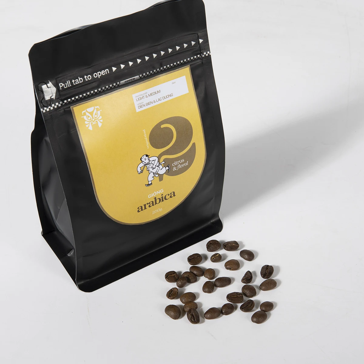 Кофе Арабика 100% отлично подходит для наполнения и погружения Giong arabica 2 соединение кофе легкое среднее обжарение цельные бобы