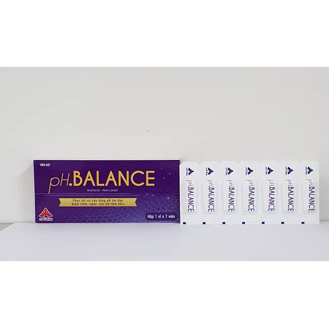 Box of 7 suppositories pH Balance with  Lactic acid and Sodium lactate support women maintain vaginal naturrally