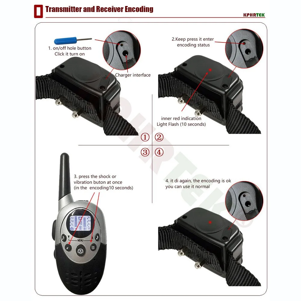 1000 meters bark stopper pet LCD training guide waterproof shell rechargeable remote dog training collar electric shock