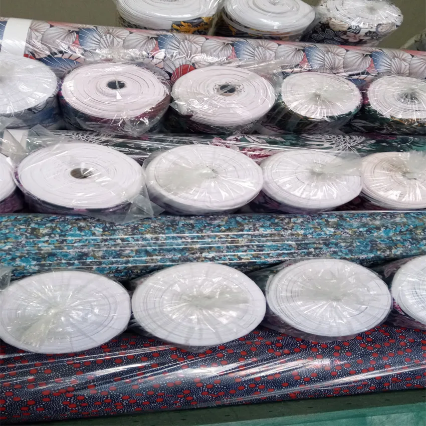 Made in Korea ITY Print Semi fresh custom Stock lot polyester fiber single spandex fabrics textiles various design