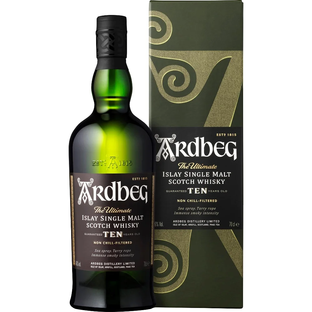 Top Quality - Scottish Whisky Ardbeg - Ten Years Old - With Gift Box -70cl