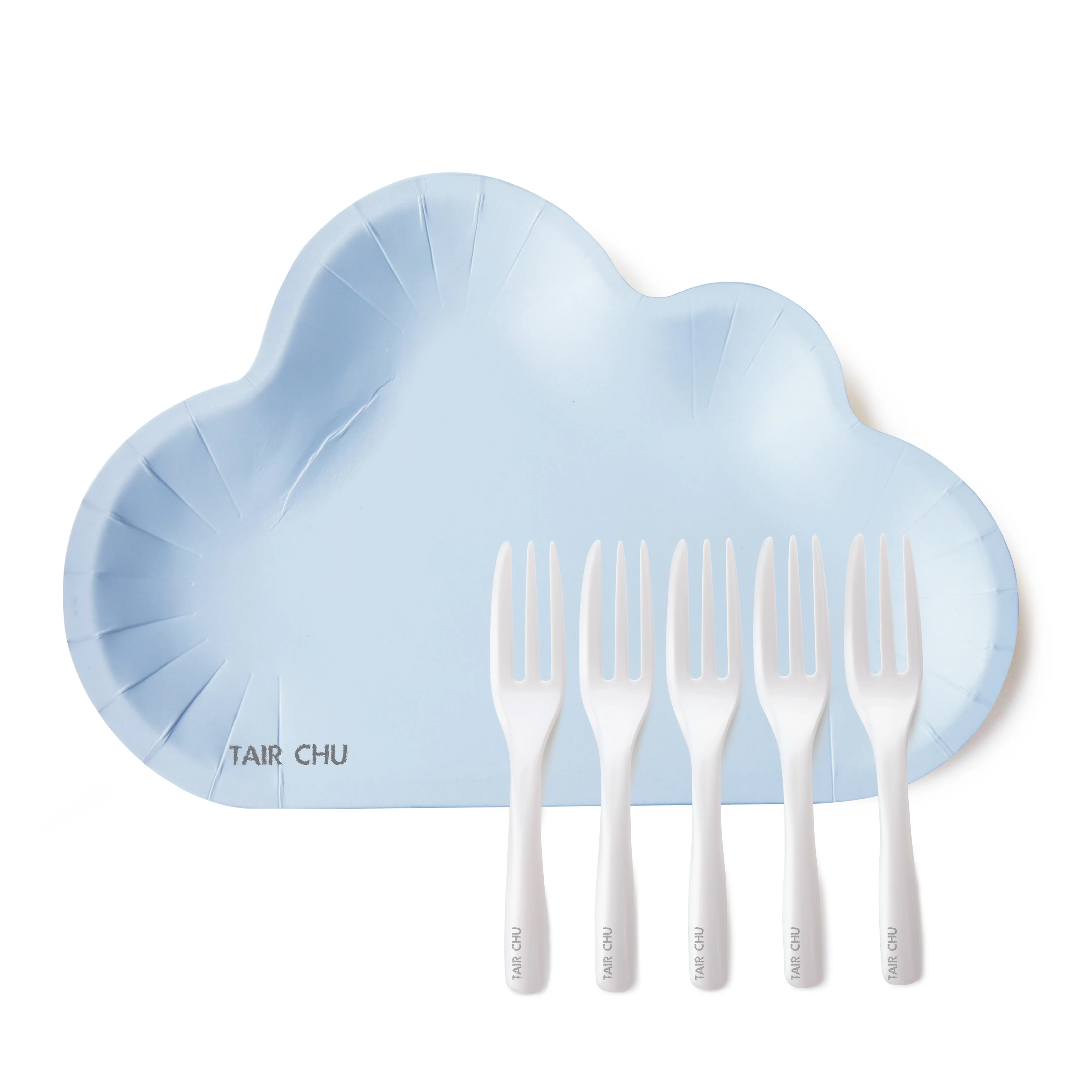 Cloud Shape Disposable Paper Plate
