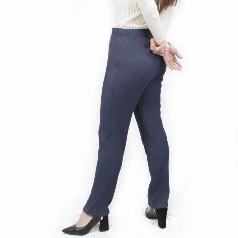 Wool Blend Knitted Thick Legging Casual Trousers