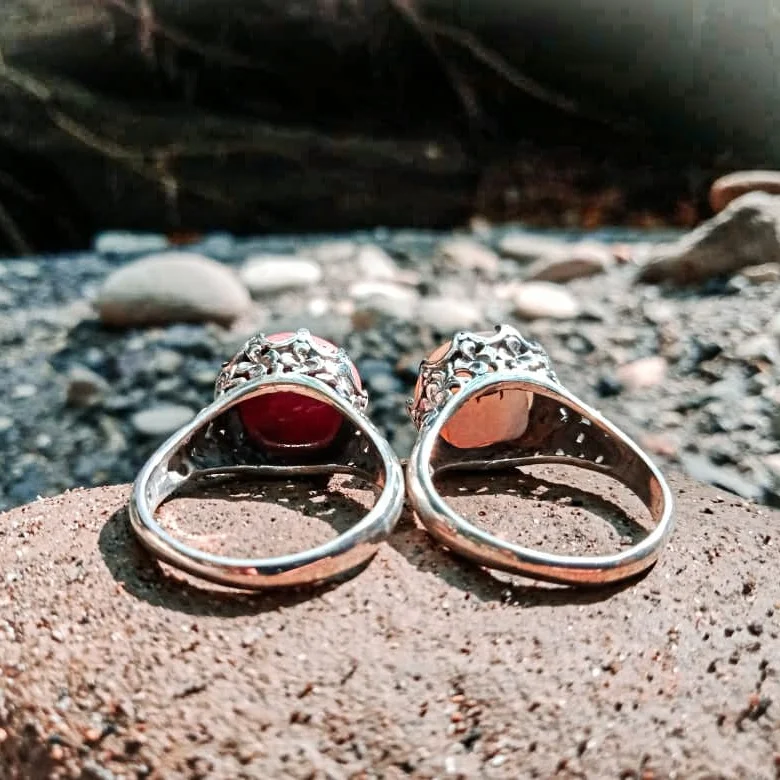 KA-R013-Frangipany Sculptured Best Selling Classics Design Ring Silver Jewelry Women Gift MOP Party Sterling Stone Wedding