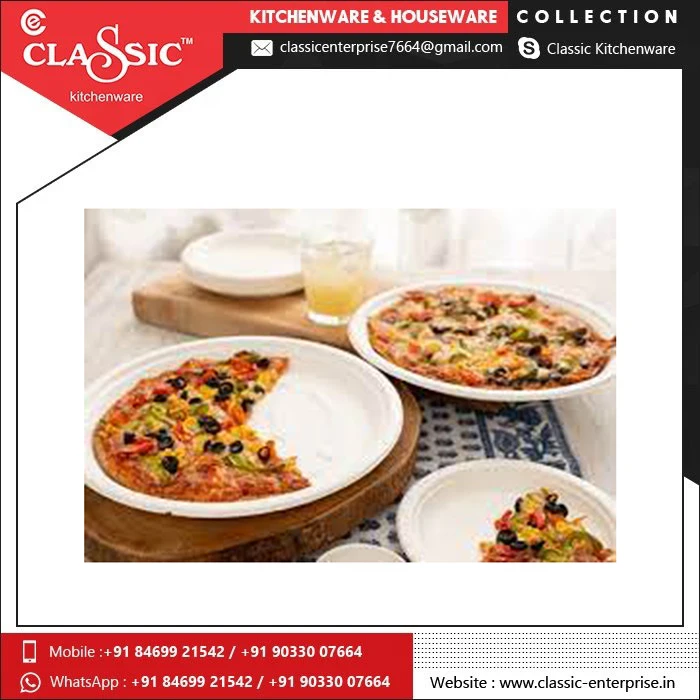 
2021 Paper Plates 100% White Nature Compostable Round Biodegradable Sugarcane Bagasse Disposable Plates 