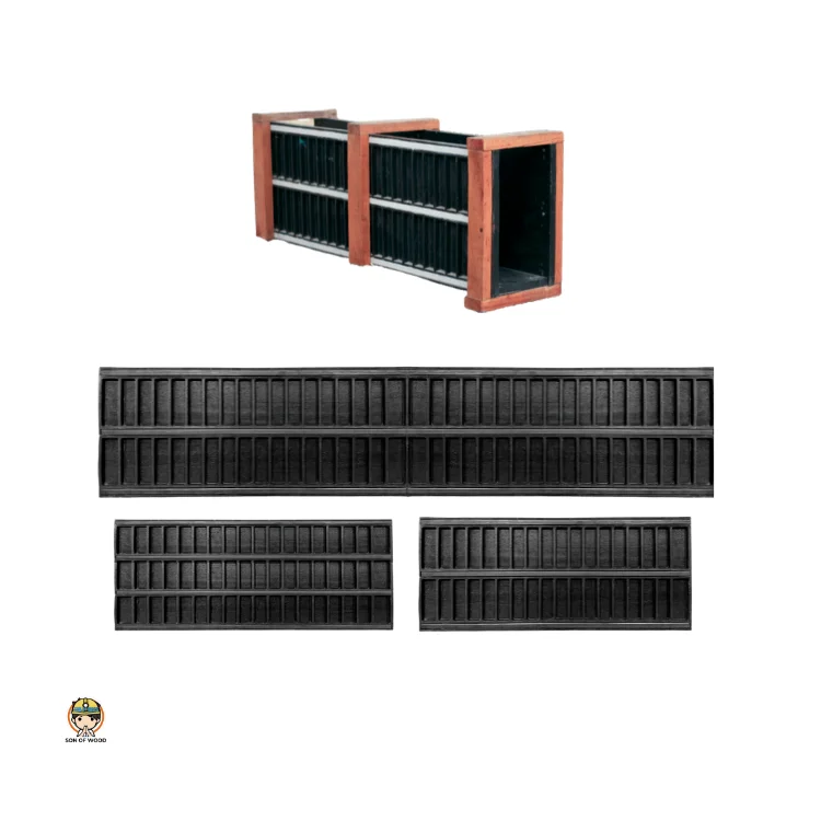 
Высококачественная Строительная боковая балка, пластиковая опалубка 60x150 см из Таиланда, оптовая продажа 