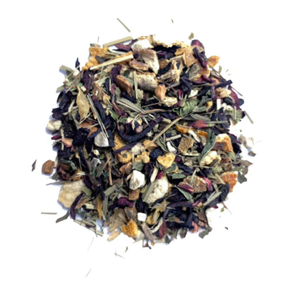 
Citrus Hibiscus - 2oz Herbal Tisane Tea Refreshing Ginger and Spearmint Leaf Flavor Tea Herbal Tea 