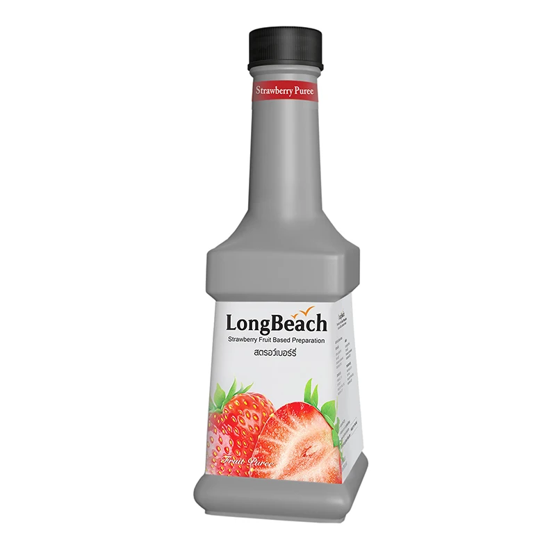 
LongBeach Strawberry Puree 900ml. (RD&OEM Manufacturer in Thailand) 
