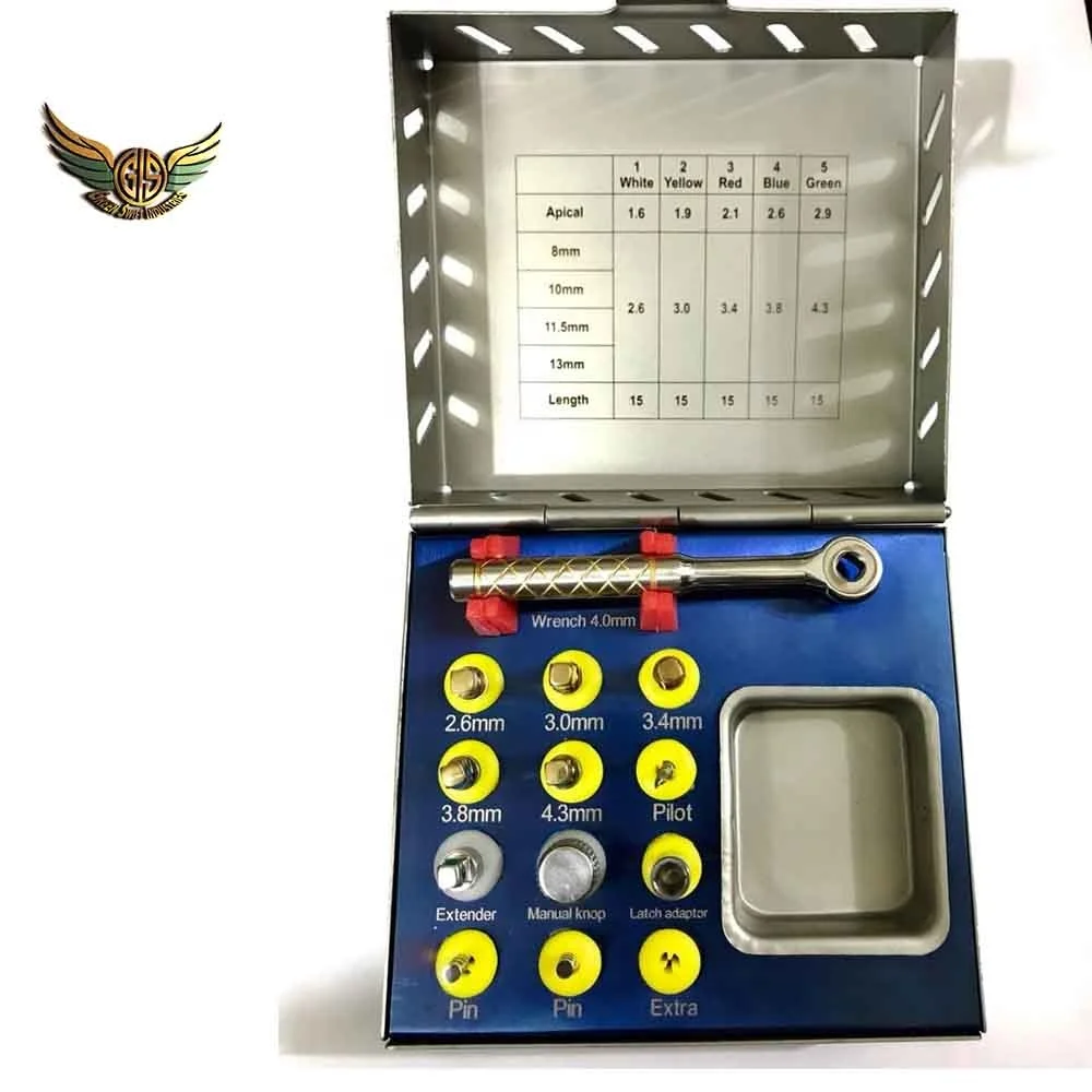 Dental Broken Screw Extractor Remove Implant kit Dental Remover Drill Driver Guide Implant Restoration Tools Kit