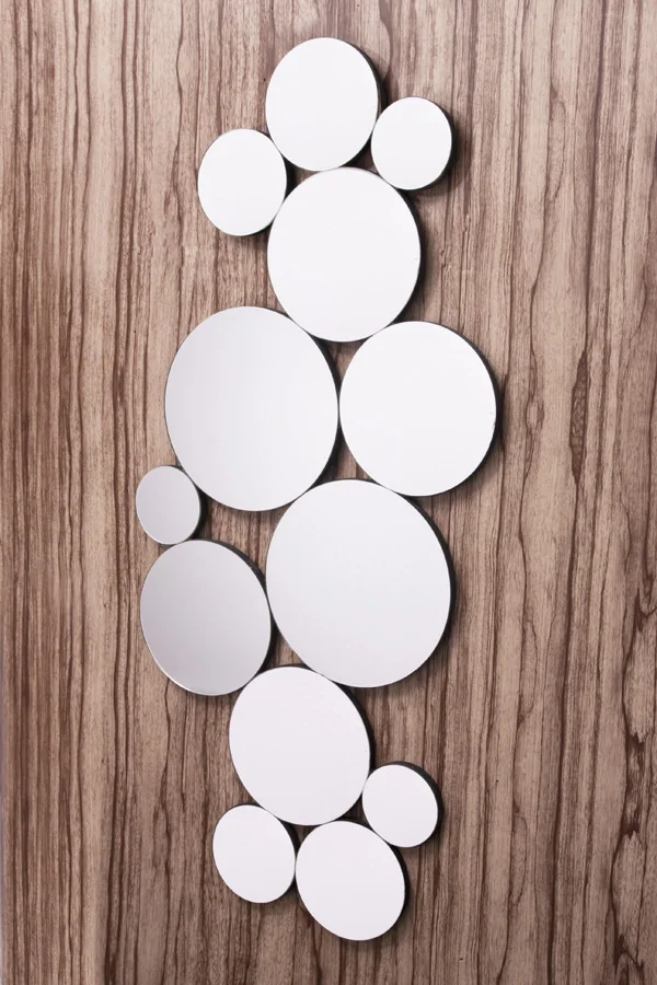 Зеркальное настенное зеркало в стиле гальки для дома ресторанов отелей напольное Коническое декор и зеркальный отражатель