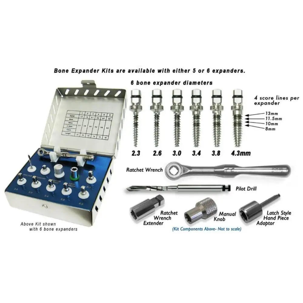 Dental Implant Bone Expander Kit Sinus Lift Drill Compression Oral Surgery