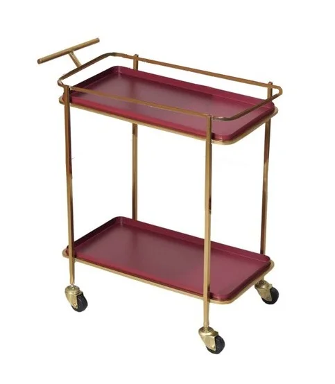 Top Super Quality Hand Finished Metal Bar Cart Bar Trolley Wholesale Exporter champagne bar cart supplier at low price
