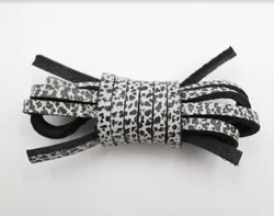 OEM Fashion Wild Animal Pattern Natural Leather Shoelaces