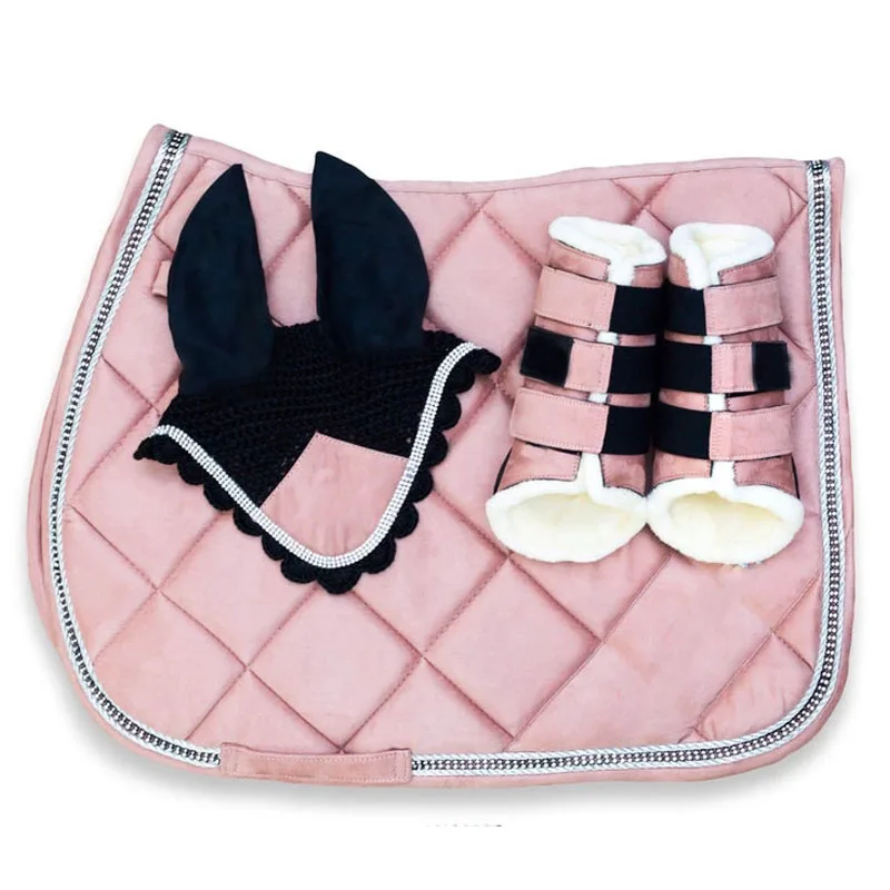 Different Design Custom Made Saddle Pads Anti-Slip Horse Riding Saddle Pads Sets