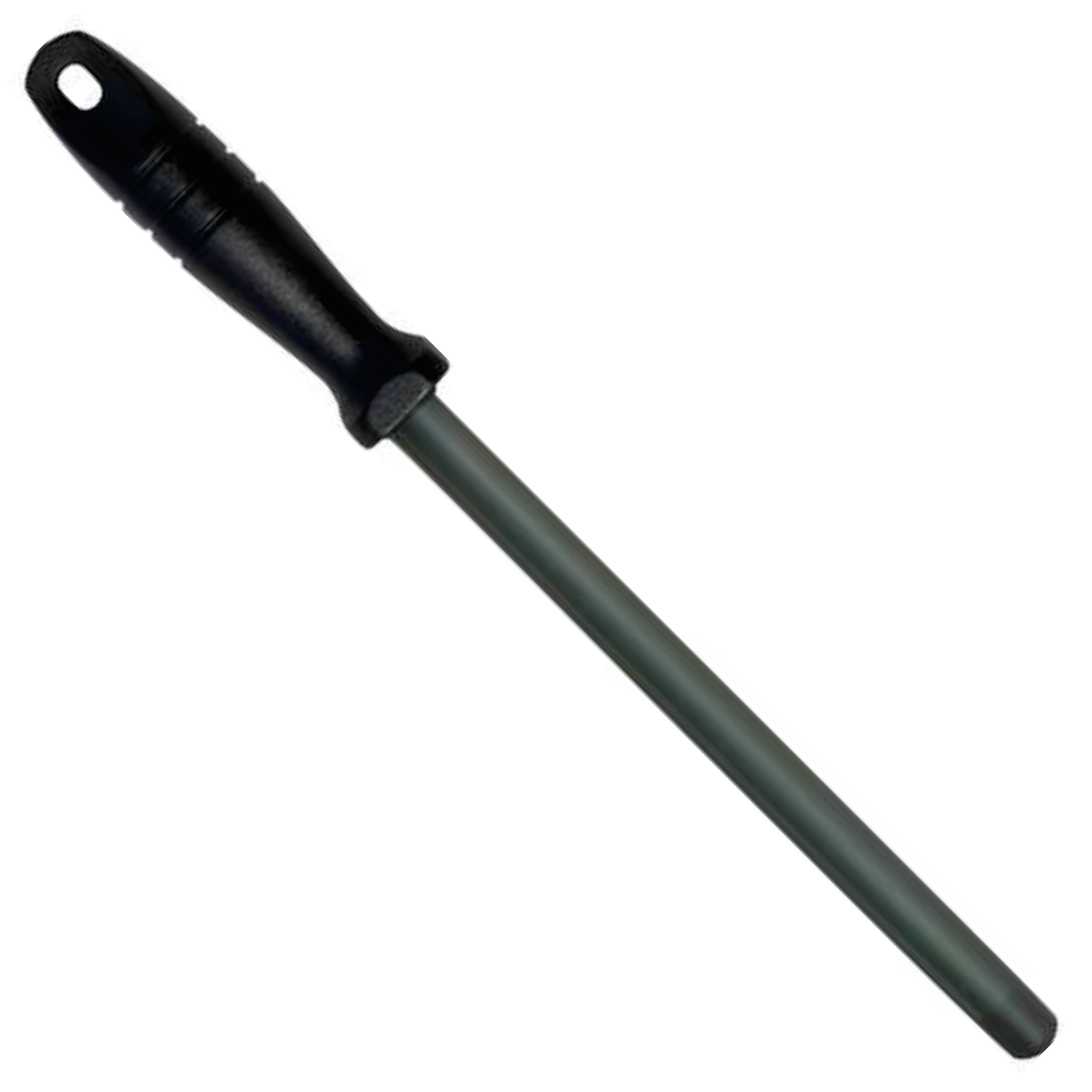 
Impact-Resistant Black ceramic knife sharpener rod 