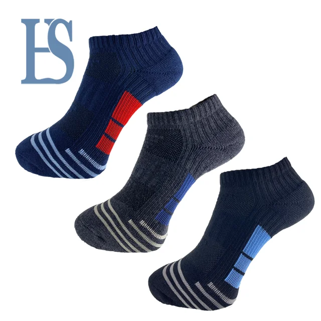 Colorful athletic compression comfort sprint badminton hiking tennis fitness exercise trekking prevent blister sport ankle socks