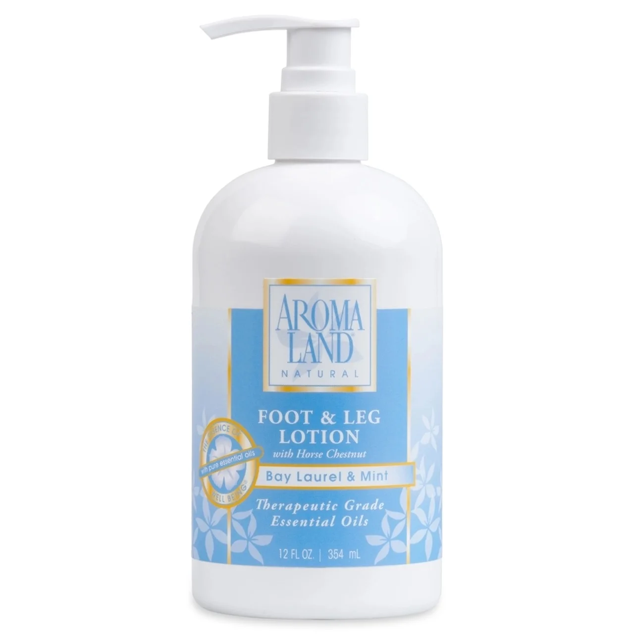 AROMALAND NATURAL FOOT & LEG LOTION WITH ESSENTIAL OILS - BAY LAUREL MINT 12