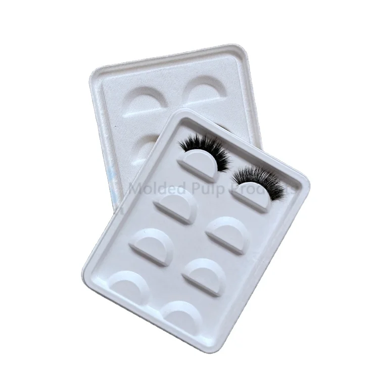 Custom Paper Pulp Molded Eye Lash Packaging Tray