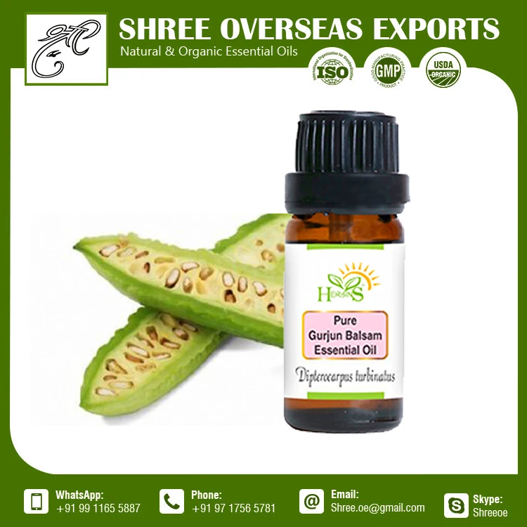 GMP Certified Pure Organic Gurjan Essential Oil