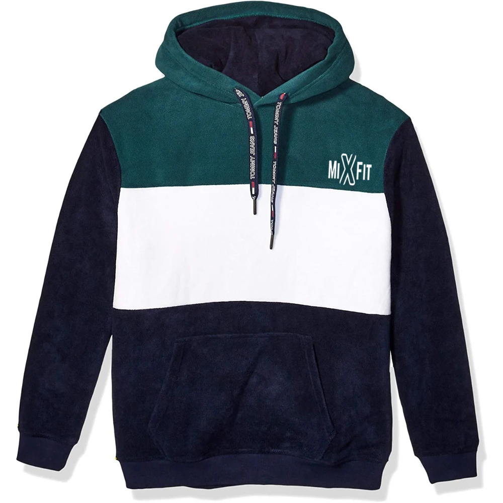 Оптовая продажа пуловер толстовки без рукавов на заказ Мужская толстовка с капюшоном мехом внутри