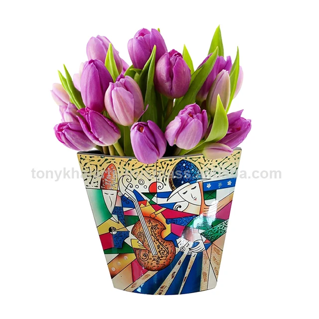 Vase Transparent Mariage   Wedding Flower Vase   Pate De Verre   Made in Vietnam