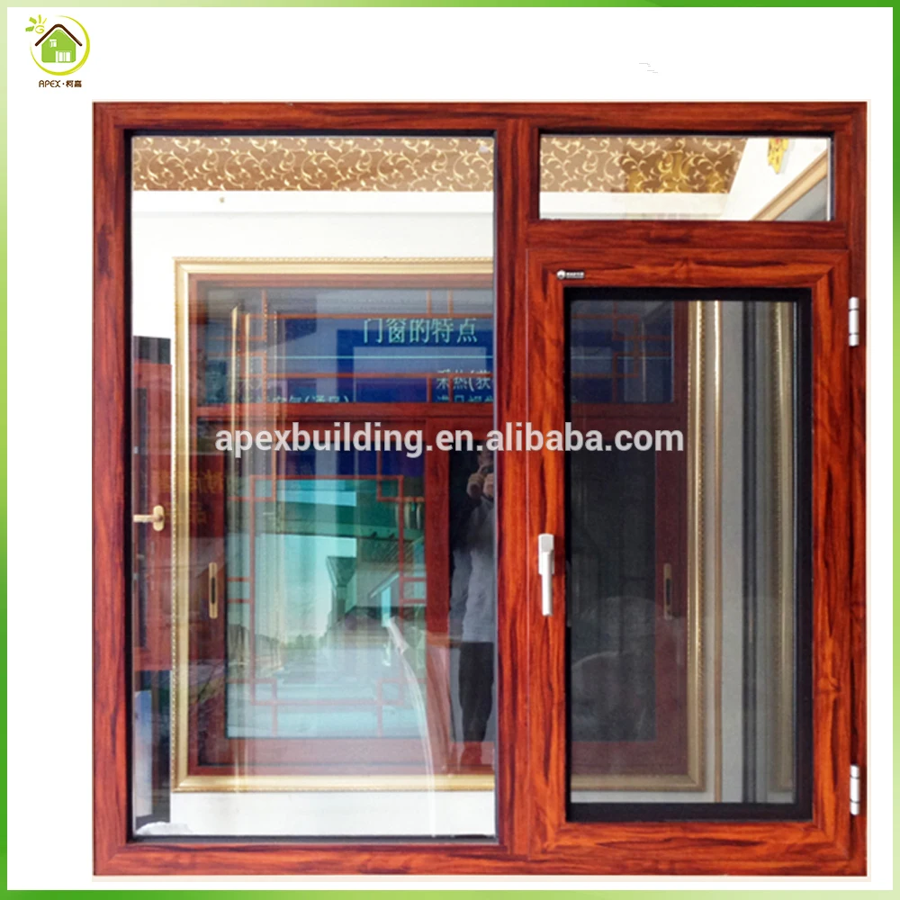 Wood Grain Aluminum Bay Window