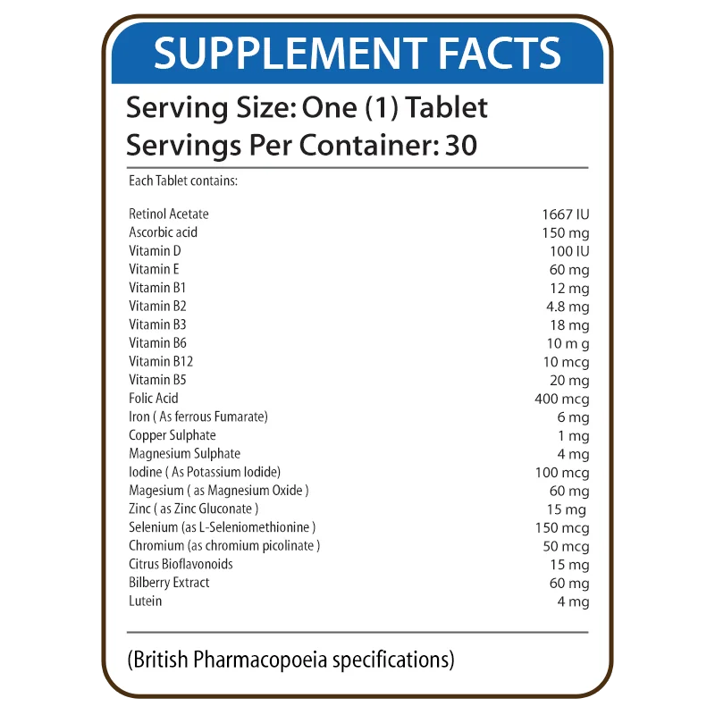 
VISIONEX | Retinol Acetate | Vitamin C | Selenium | Lutein | Vision Health Formula Nutrifactor Healthcare Product / Supplement 