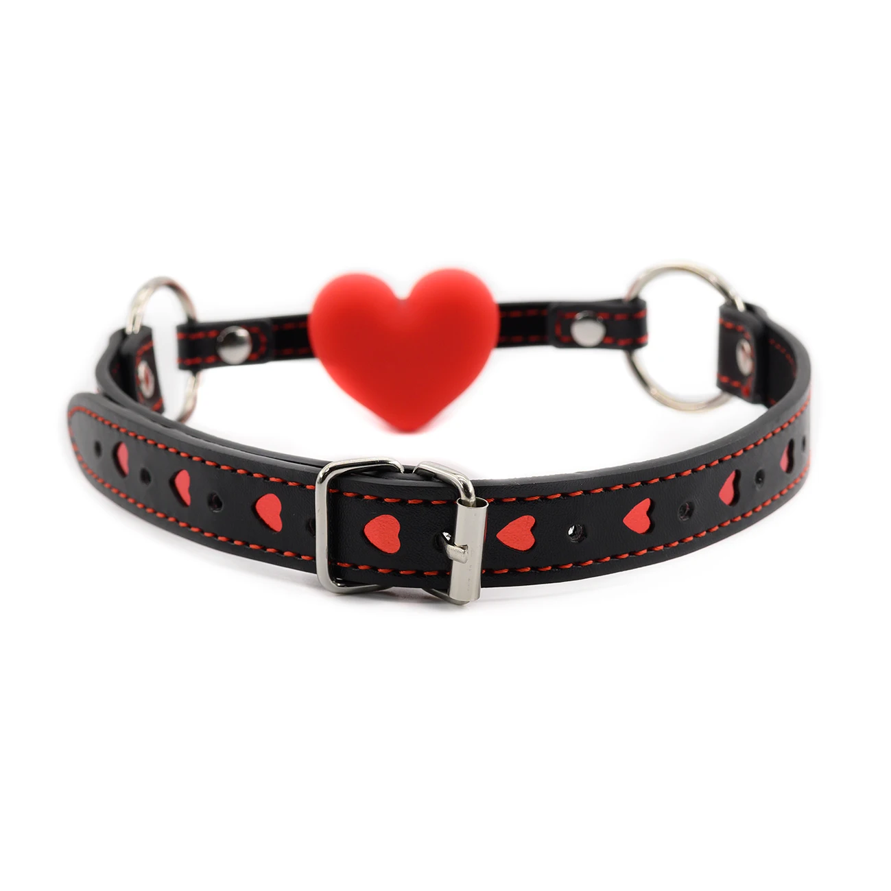 Kinky Valentine Silicone Heart Gag
