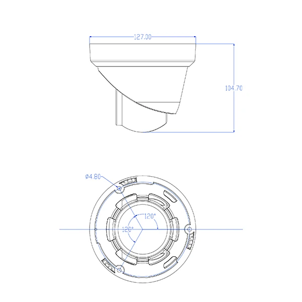 2022 With Built In Microphone 2.8mm F1.0 True Starlight Lens Imx335 Cmos 5mp Colorvu Cctv Ip Camera