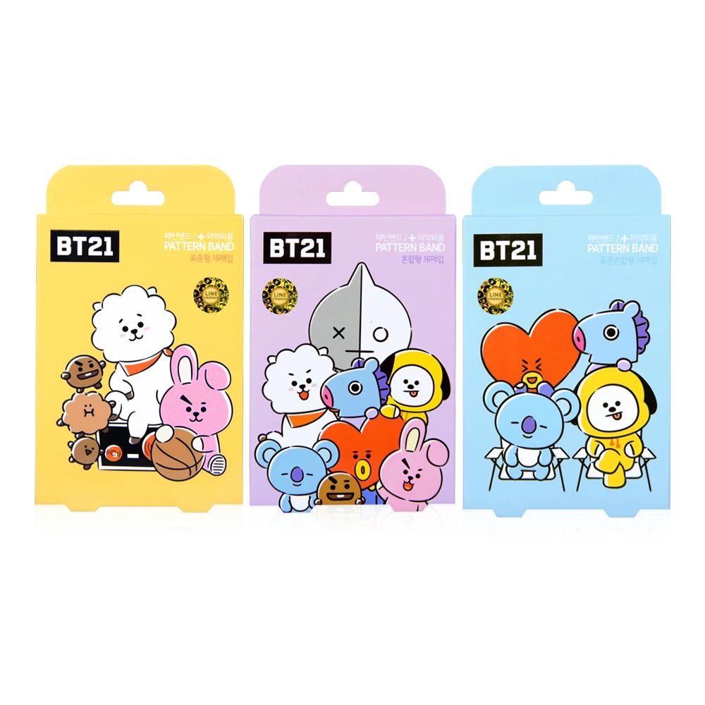 
[Official]BT21 Band aid Adhesive Bandage Self Wound Strip 