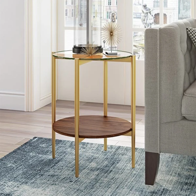 Modern Round Living Room Tables with Glass Top