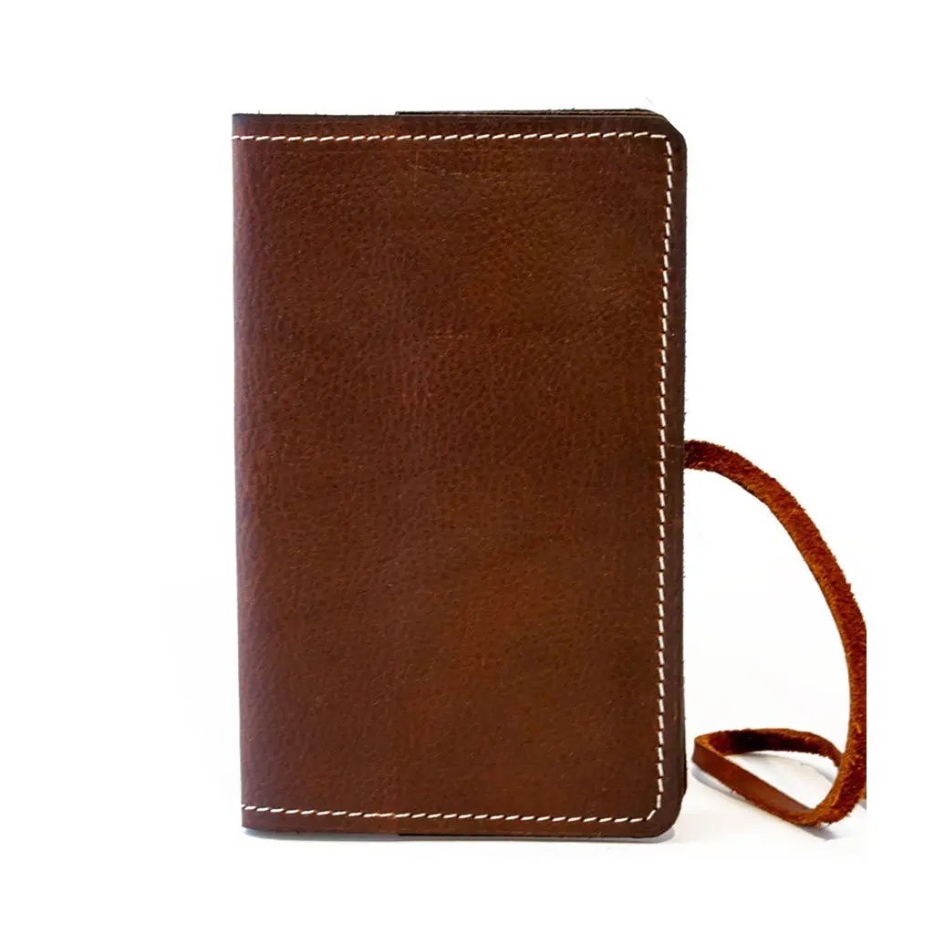 New Custom Printing Cover Soft Genuine Leather School Office Planner Menu Journal A4 A5 Blank Notebook Cover for Gifts and Work