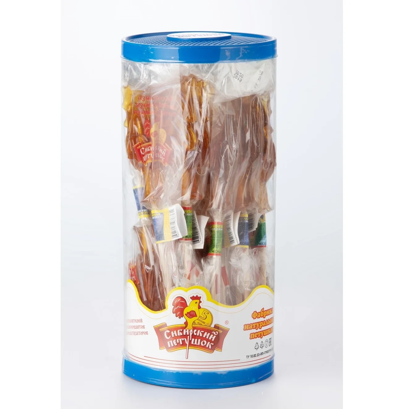Карамельный леденец, конфеты «Сибирский петушок», жесткие конфеты 50 г., 16 шт. * 6 bl/туба (Петушок) Оптовая продажа конфет